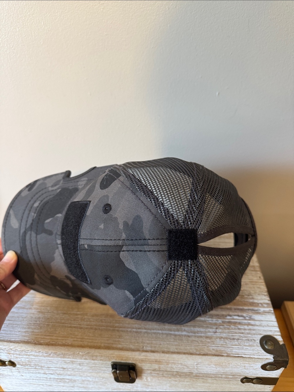 Notch Camouflage Trucker Cap - Black/Gray - Picture 3 of 5